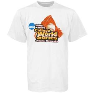    White 2008 NCAA College World Series T shirt