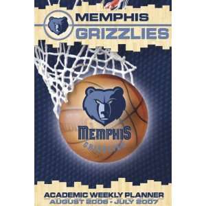  Memphis Grizzlies 5x8 Academic Weekly Assignment Planner 