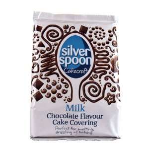 Silver Spoon Milk Chocolate Cake Covering 300g:  Grocery 