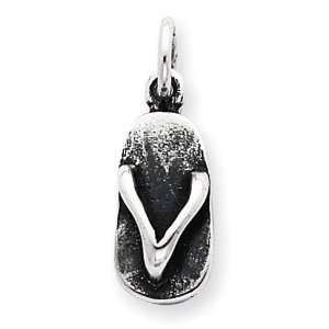  Sterling Silver Sandal Charm: Jewelry