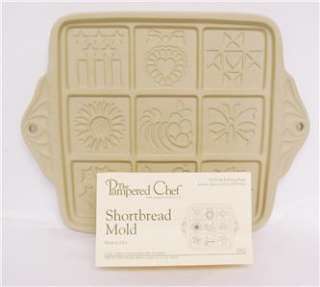 PAMPERED CHEF Shortbread Cookie Mold~Round Up From the Heart~NIB 