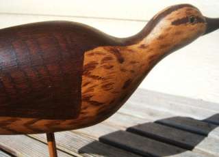 c1985 Original Hand Carved Curlew Shorebird Duck Decoy; Cobb Island 