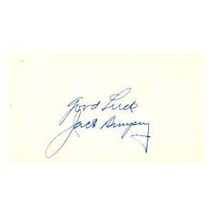  Autograph/Signed Card (James Spence Authentication): Sports & Outdoors