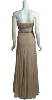 Dazzling CARLOS MIELE Silk Beaded Gown Dress 38 4 NEW  