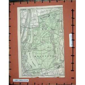   : MAP FRANCE 1913 PLAN BOIS DE BOULOGNE NEUTLLY SIENE: Home & Kitchen