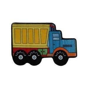  High Pile Dump Truck Kids Rug   31 x 47   Fun Time   FTS 