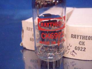 LOT OF2 RAYTHEON ELECTRON TUBE CK6922 NEW IN BOX  