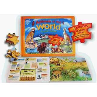   KIDZUP 102600 118 1042 Animals Of The World Puzzle Book Toys & Games