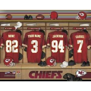  Personalized Kansas City Chiefs Locker Room Print Sports 