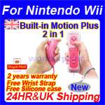  Remote Nunchuck Controller and Built in Motion Plus For Nintendo Wii