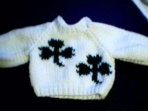 Two Shamrocks Sweater Handmade for Cabbage Patch Kid  