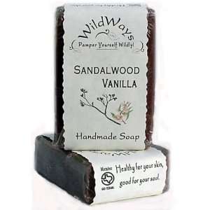    Sandalwood Vanilla Fine Herbal Handmade Shea Butter Soap: Beauty