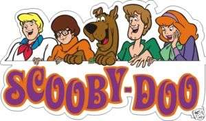 Scooby Doo Fred Velma Shaggy Daphne Sticker   3.5 x 6  