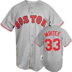  Jason Varitek Majestic MLB Road Grey Replica Boston Red 
