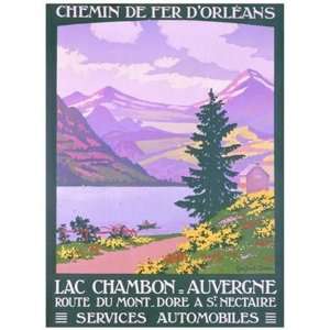 Lac Chambon   Auvergne   Poster by Constant Duval (17x24):  