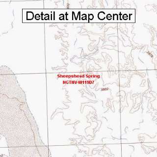  USGS Topographic Quadrangle Map   Sheepshead Spring 