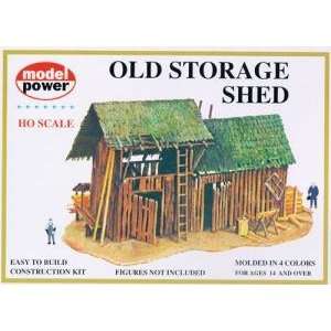   : Model Power HO Scale Building Kit   Old Storage Shed: Toys & Games