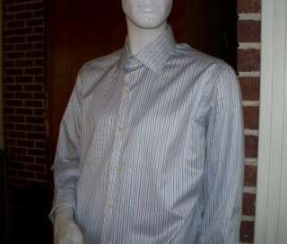 Mens Brooks Brothers Shirt Egyptian Cotton woven in Italy made USA 16 