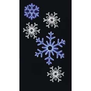  Display 1546 PW/BL Pole Decoration   Snowflake Array   Pure (cool 