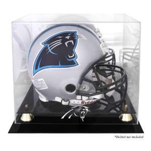 Carolina Panthers Golden Classic Helmet Display Case and Mirror Back 