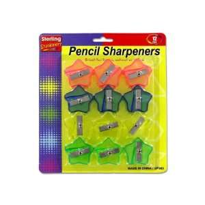  Star shaped pencil sharpener set   Case of 36: Electronics