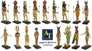 NEW FULL 17 PIECE SET of EGYPTIAN GOD STATUE FIGURE Figurines 