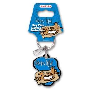  Max and Lucy Lovin Life Dog Plastisol Key Chain 