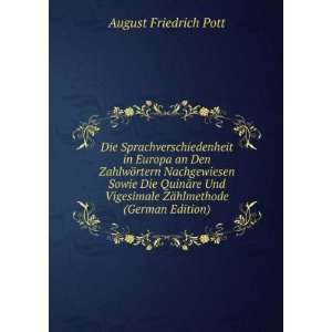   ZÃ¤hlmethode (German Edition) August Friedrich Pott Books