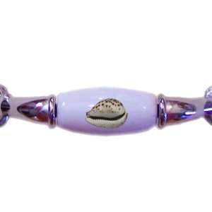  Cowrie Shell Seashell CHROME DRAWER Pull Handle