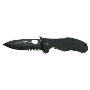  Emerson CQC 10 folding Knife Black T Combo Tanto/Ambi 