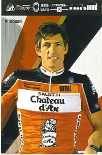 Chateau dAx SEB Italy Francesco Moser vtg jersey NOS  