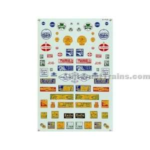  Microscale HO Scale Commercial Signs Decal Set   1930 40s 