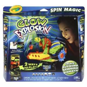    Crayola Glow Explosion Spin Magic (age 5   15 years) Toys & Games