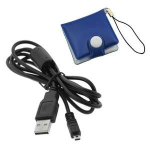  Digital Camera Replacement USB Data cable + Card Case for Panasonic 