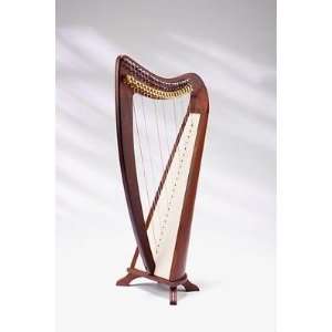   Harp, 22 Strings With Semitones, Solid Rosewood Musical Instruments