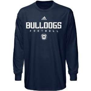   Bulldogs Navy Blue Sideline Long Sleeve T shirt