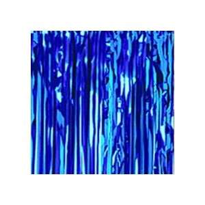  Blue Crinkle Curtain: Home & Kitchen