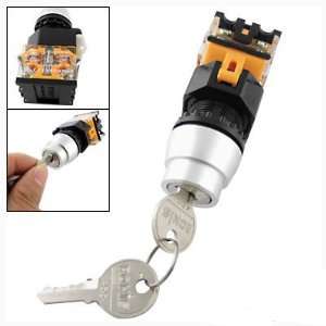  Two Position Self locking Type Key Lock Rotary Switch 
