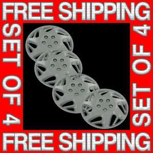   New 16 Silver Hubcaps Center Hub Caps Wheel Rim Covers Free Shipping