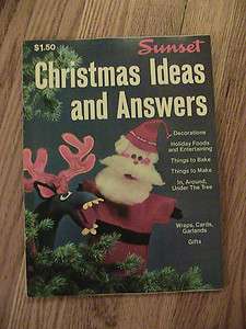 sunset christmas ideas & answers 1972 decorations food bake tree 
