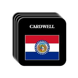  US State Flag   CARDWELL, Missouri (MO) Set of 4 Mini 