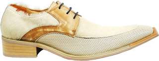 NEW~FIESSO~CAMEL PONY HAIR GENUINE LEATHER SHOES~ 9  