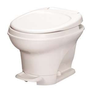 RV Aqua Magic Pedal Flush Toilet Motorhome Bathroom Waste Low Toilet 