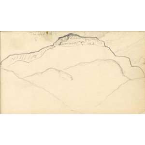   14 inches   Cursory sketch of view of Trinidad (Co
