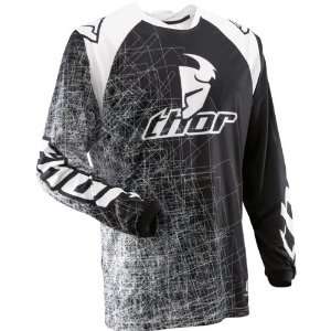 Thor MX Phase Scribble Youth Boys Dirtbike Motorcycle Jersey   Black 