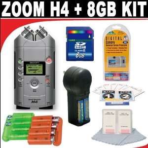  Zoom H4 Handy Recorder + 8GB SD Card + Deluxe DB ROTH 