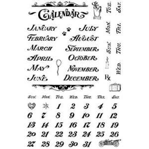  Calendar Medium Clear Art Stamp SM09CS 
