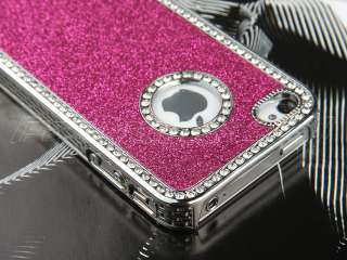   Bling Diamond Chrome rhinestone Hard Case For iPhone 4 4S 4G Protector