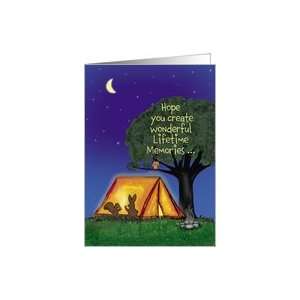 Summer Camp   Miss you   General   Humorous   Flashlights in Tent Card