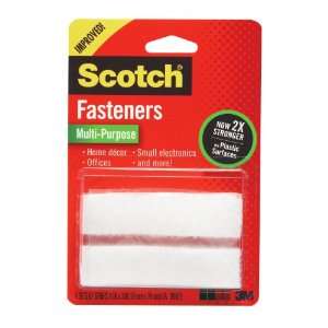  Scotch Multi Purpose Fasteners, White, 3/4 x 3 Inch, 4 